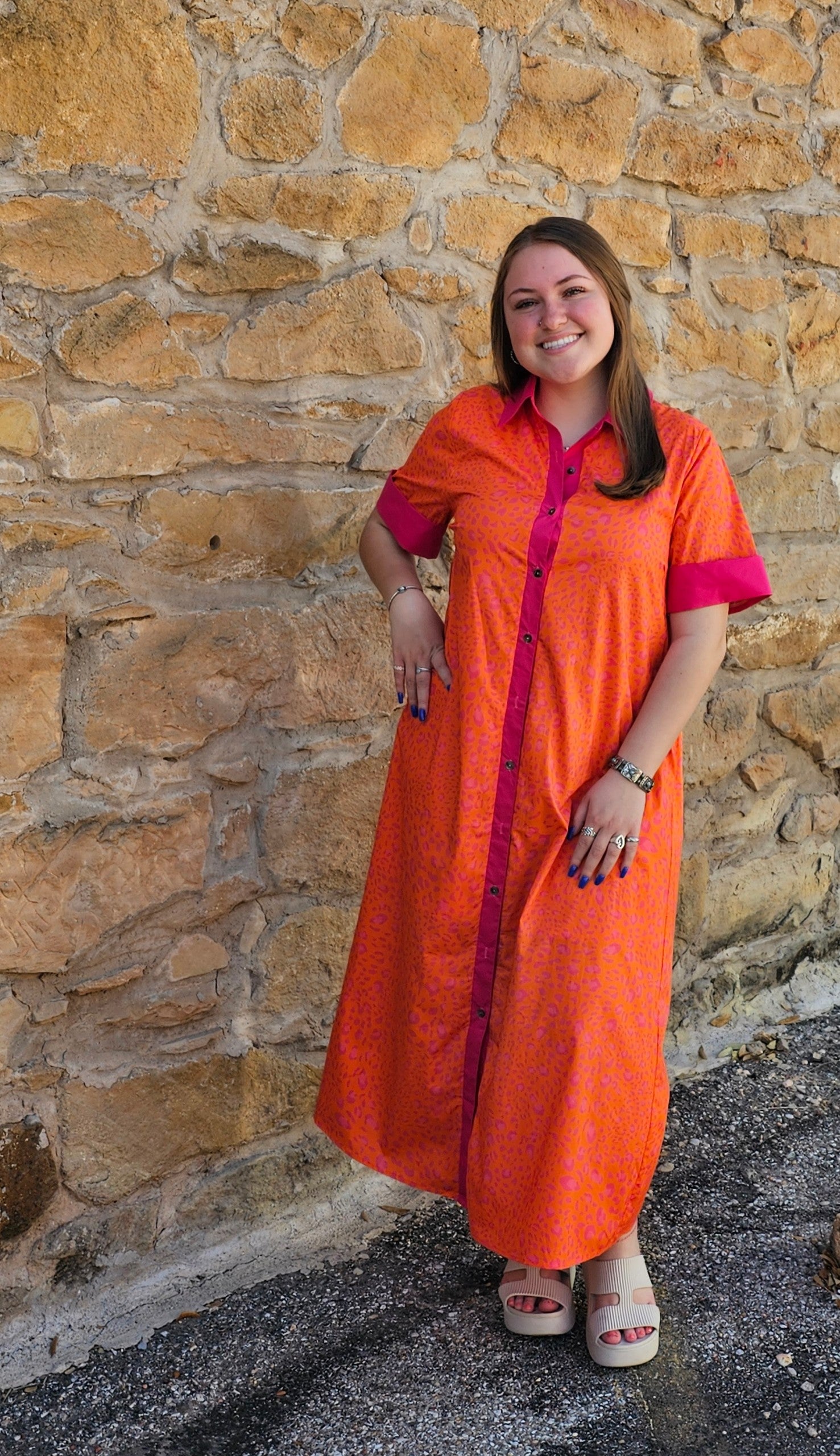 Sunset Orange Dress | Luxe Seventy Six Sunset Orange Dress | Luxe Seventy Six